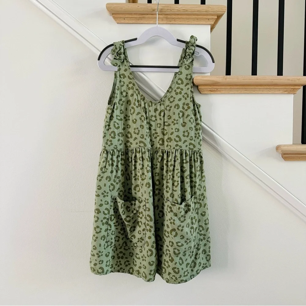 NWOT Cat & Jack Girls Shortalls Woven Romper, Size Small - Picture 1 of 6